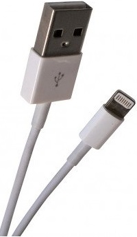 Câble chargeur et connecteur pour Apple Lightning vers USB 2.0 2m blanc